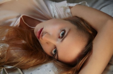 Solo girl Zara pulls clothes over her head to show off teen body in the nude