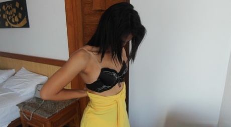 Naughty Thai girl with a piercing Gay undresses and takes a rod in POV action