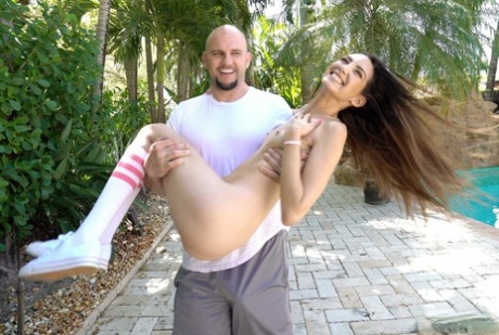 Skinny Latina Natalia Nix gives a wonderful blowjob before a POV pounding